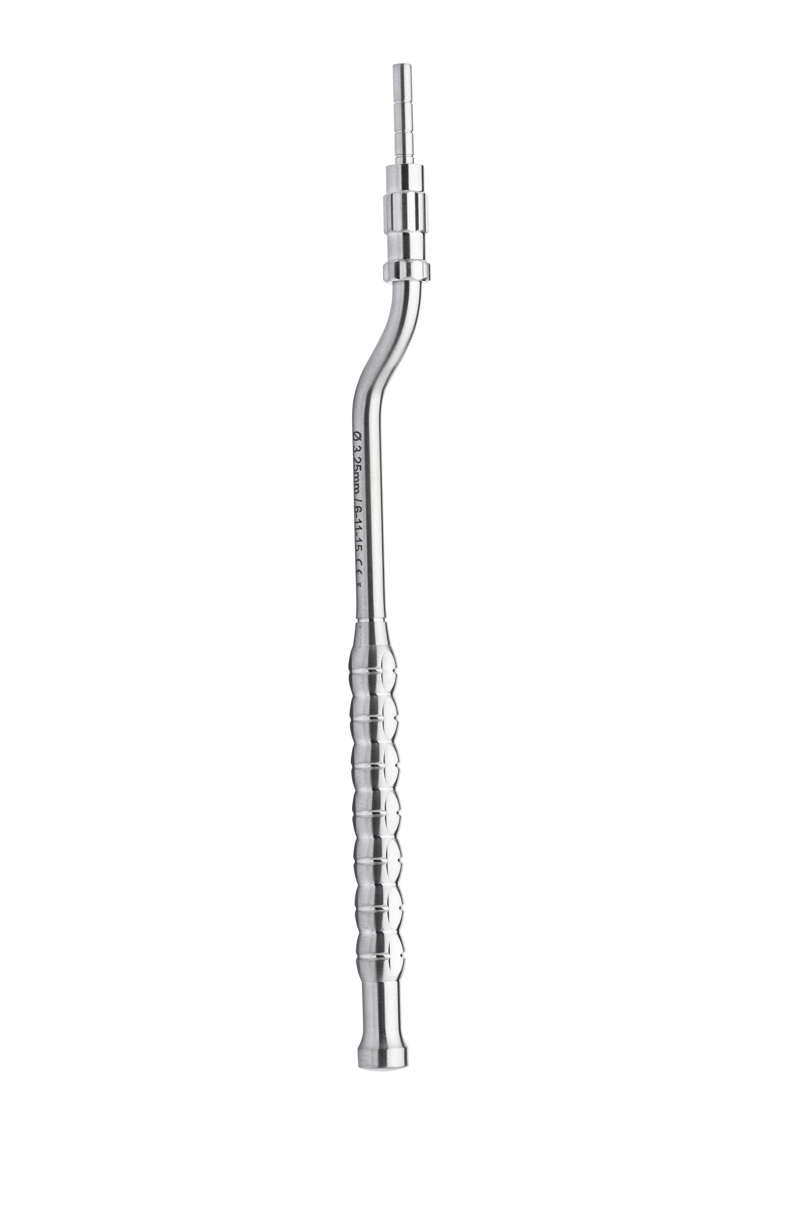 Osteotome with stop, concave, offset, 3.25mm