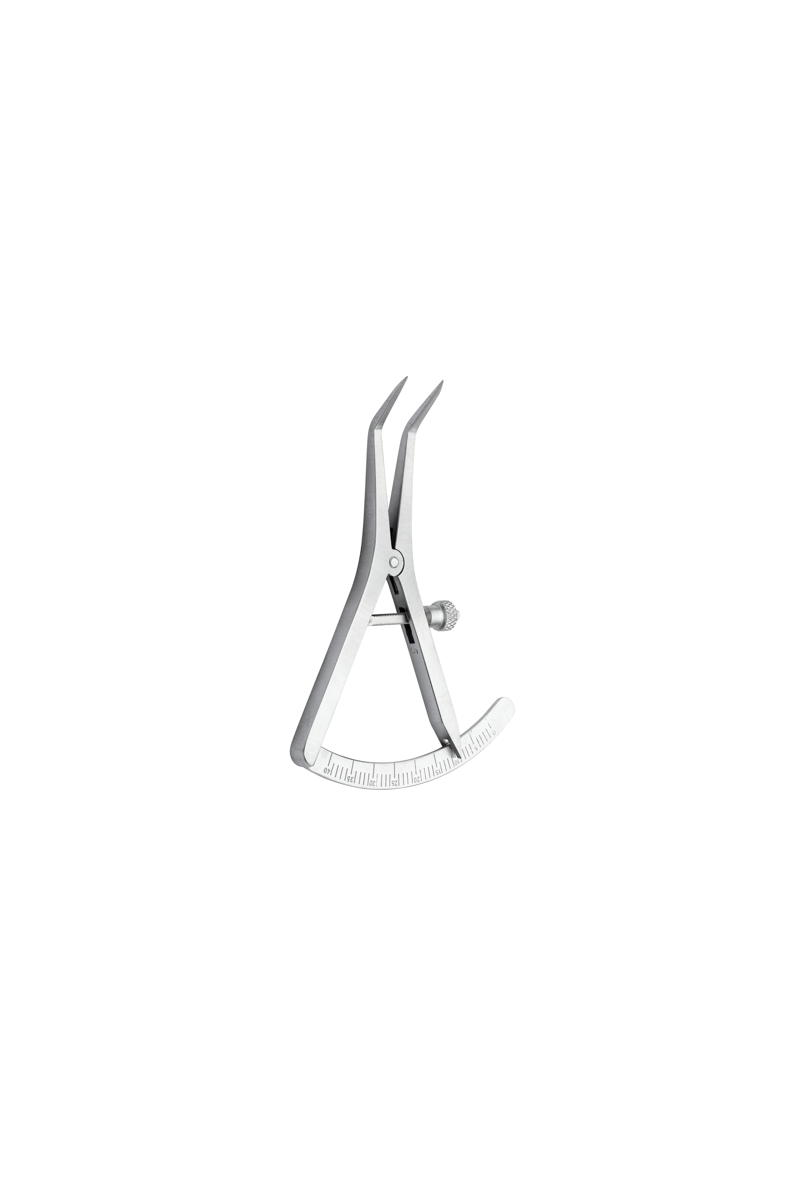 Measuring caliper CASTROVIEJO, 9 cm, angled