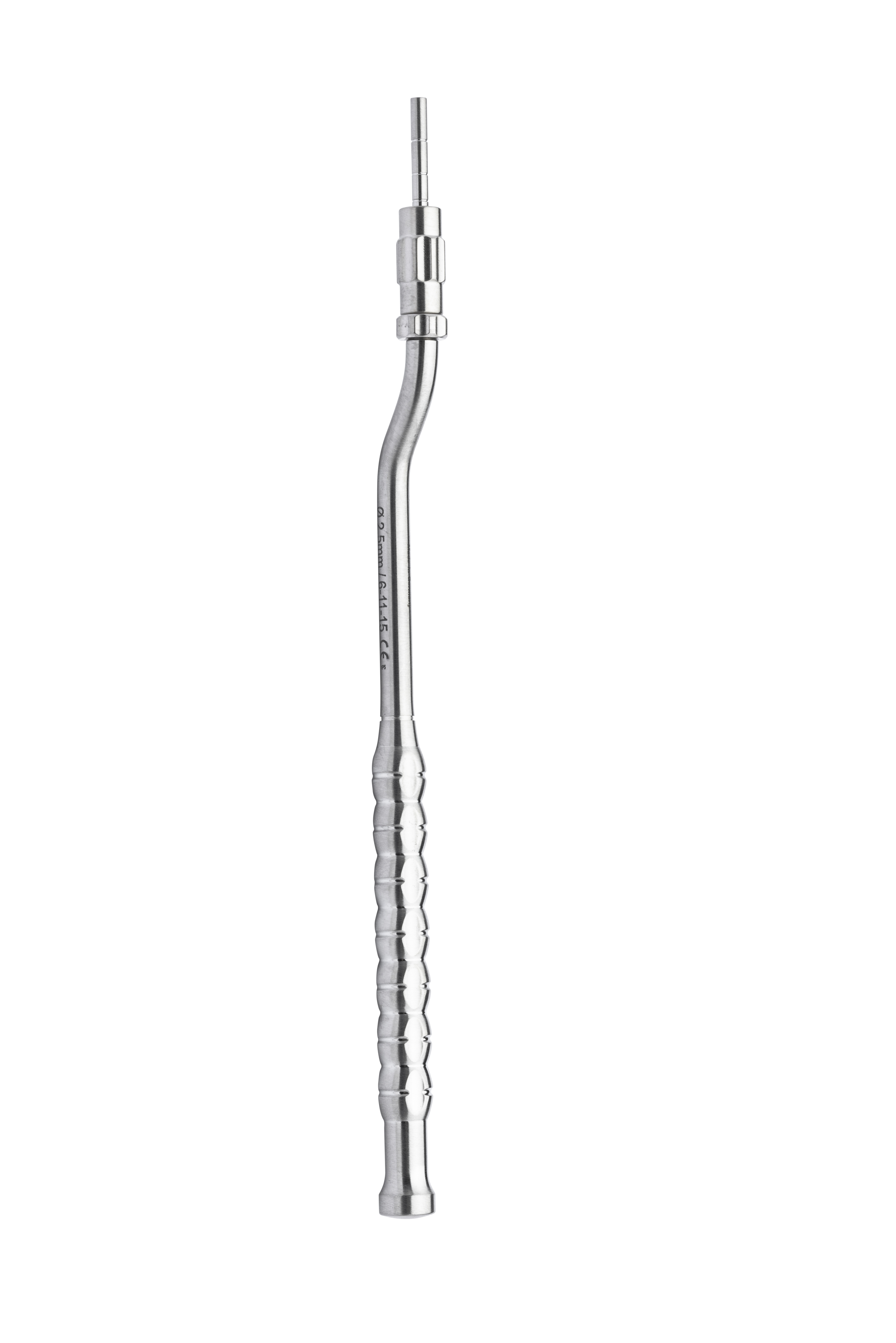 Osteotome with stop, concave, offset, 2.5mm