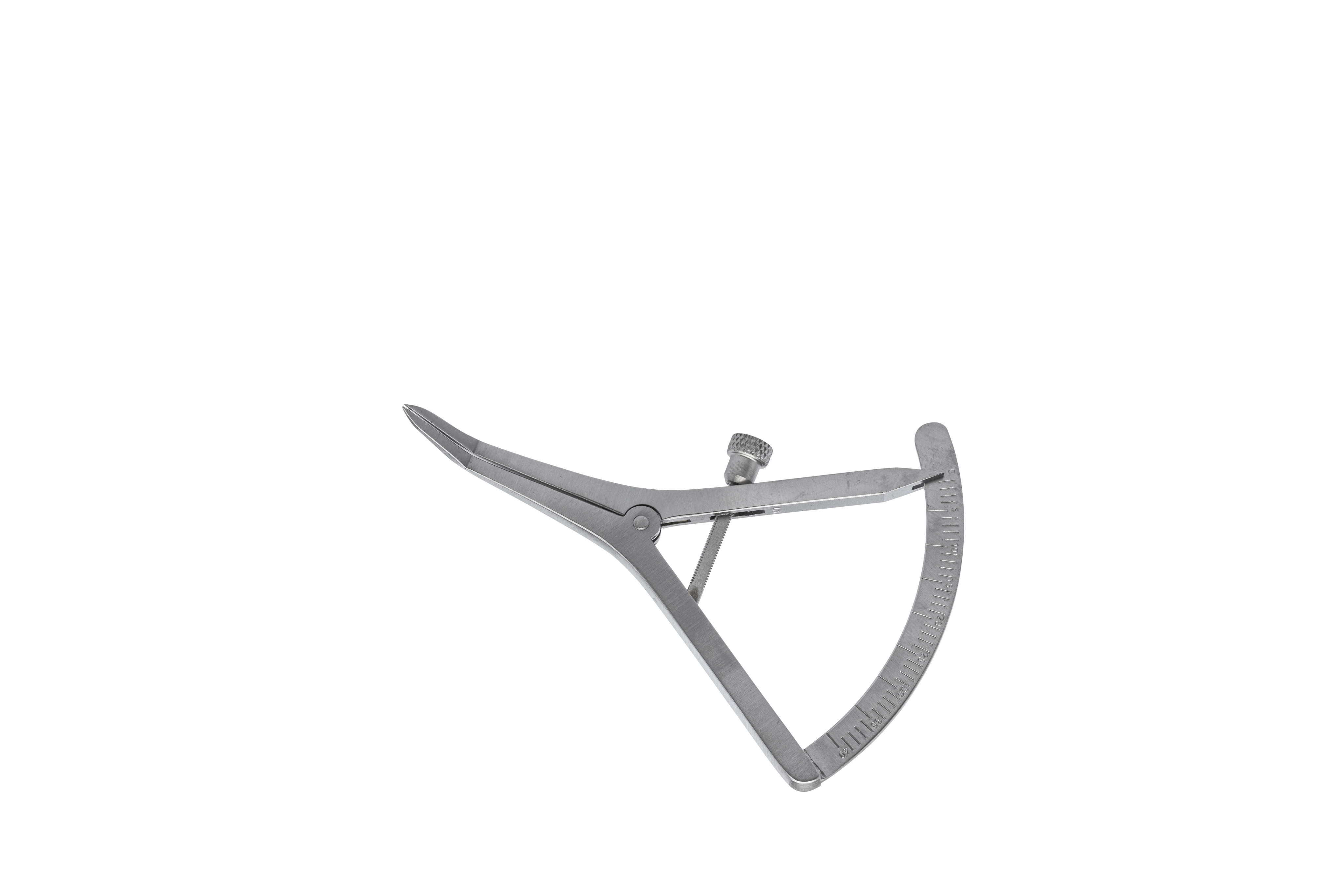 Measuring caliper CASTROVIEJO, 9 cm, angled