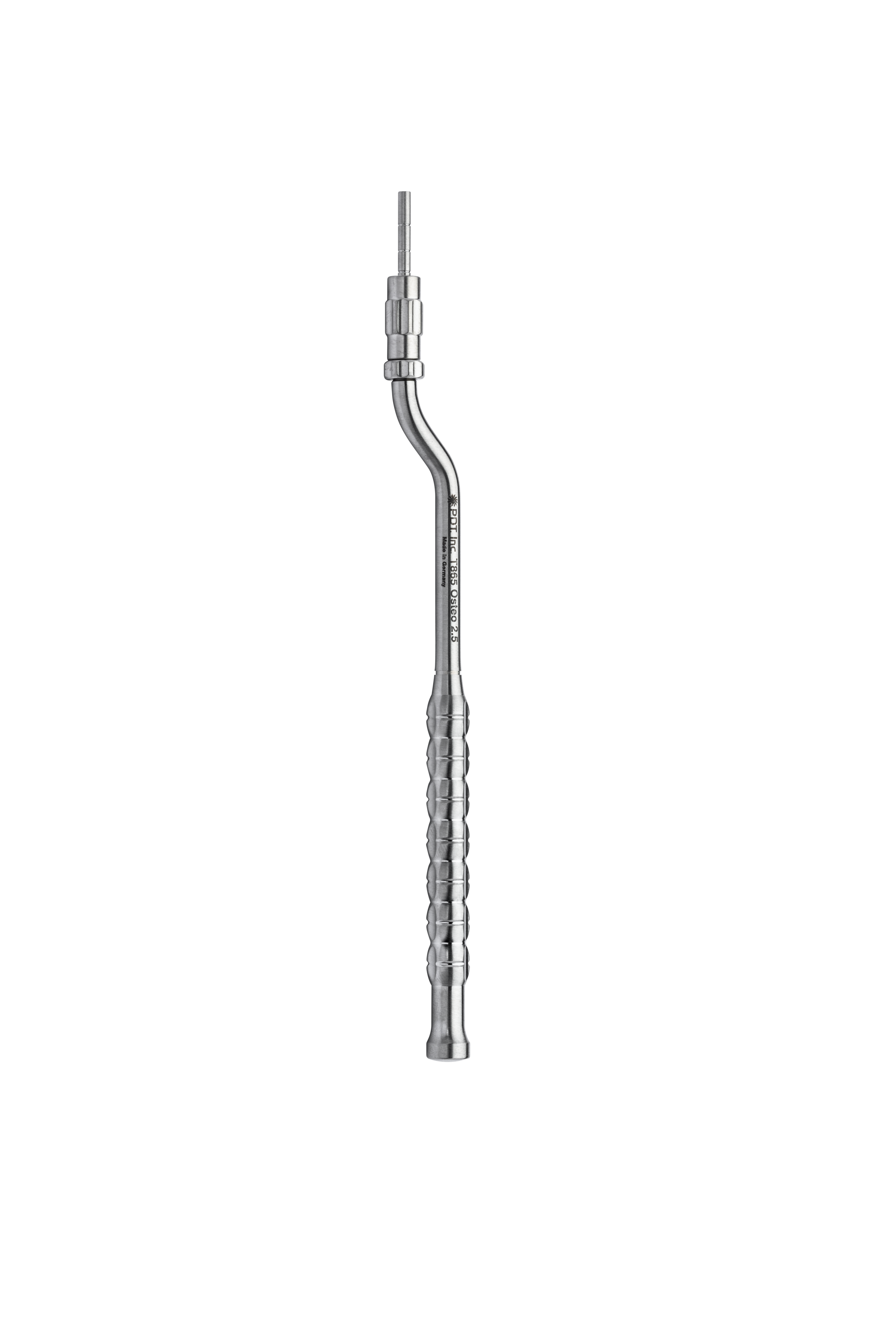 Osteotome with stop, concave, offset, 2.5mm
