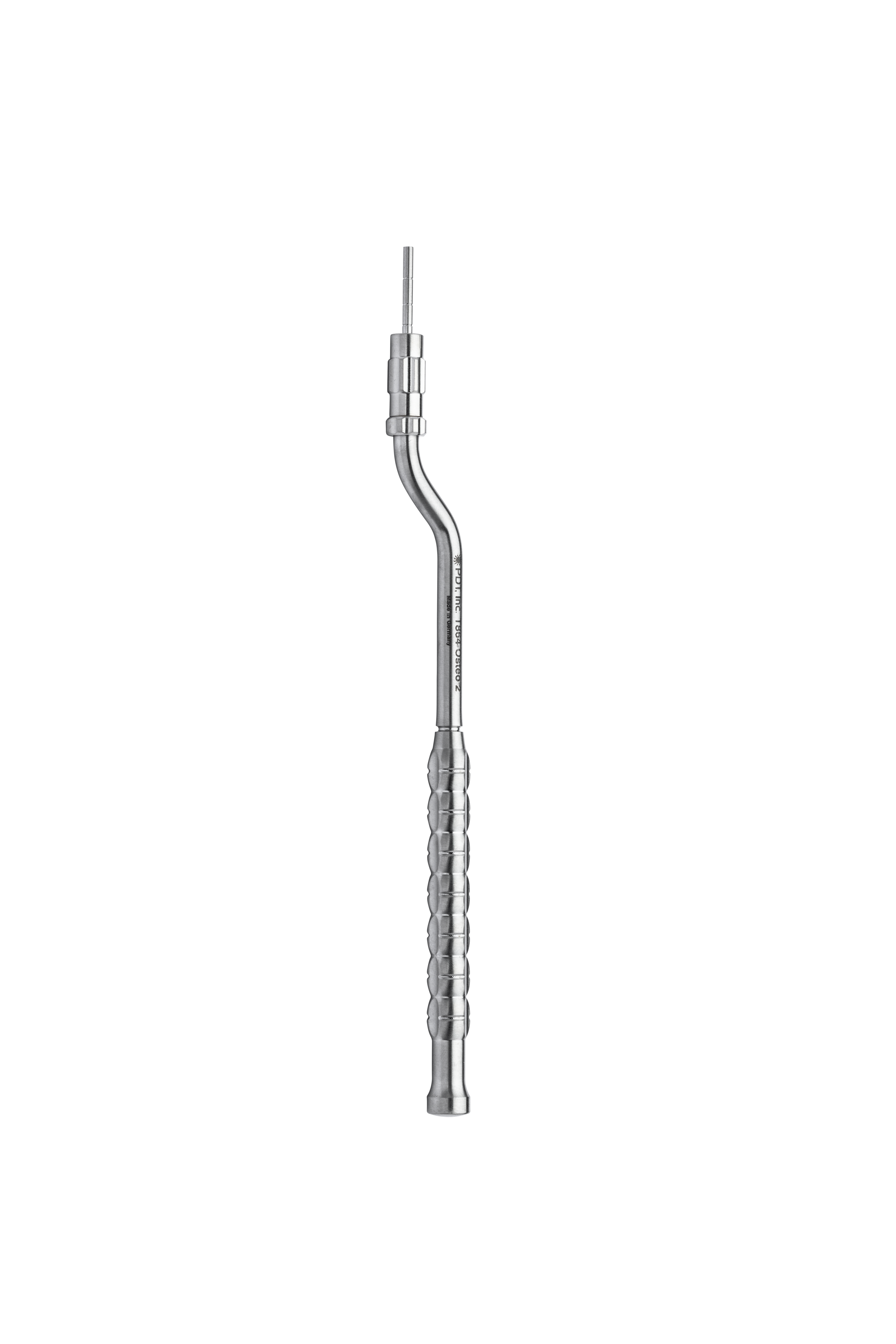 Osteotome with stop, concave, offset, 2mm